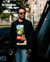 THE OUTLIERMAN t-shirt E-TYPE’S PORTRAIT - T-shirt with silk application - Limited Edition