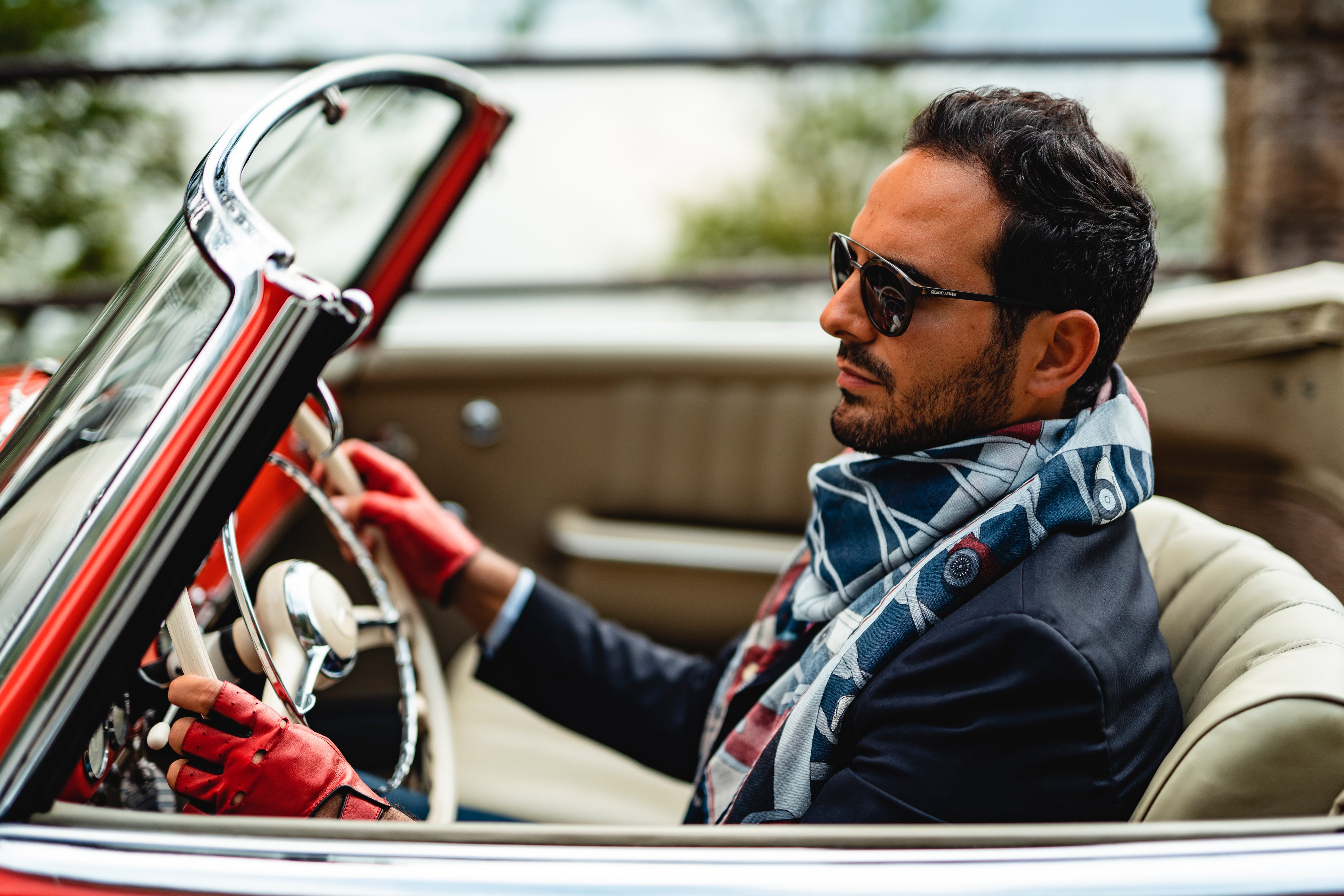 Convertible Head Scarf Driving Scarf Hair Scarf For Convertible