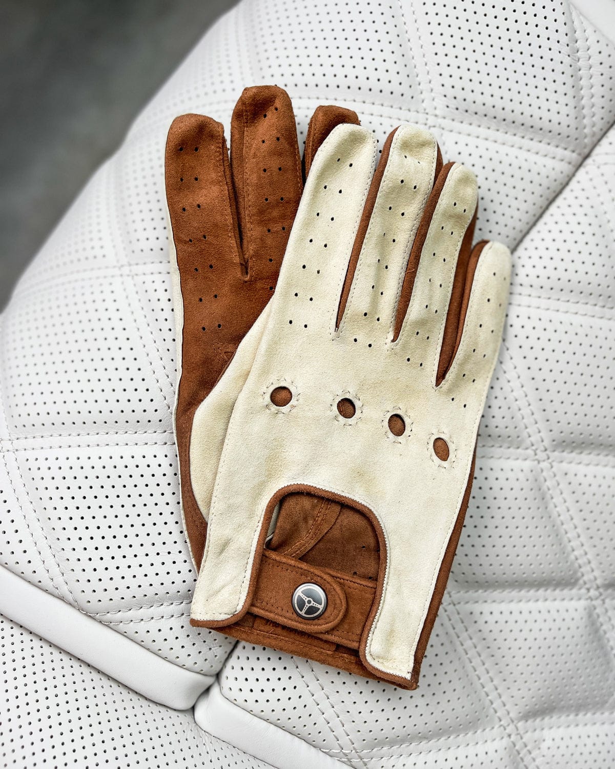 handschuhe driver Heritage - Perforated Suede Driving Gloves