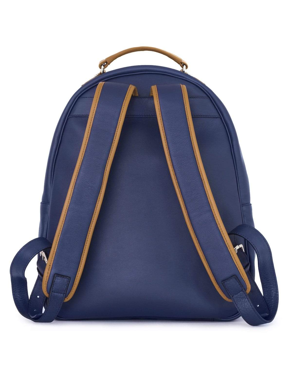 blue and brown leather backpack Globetrotter - Full-grain Leather Backpack
