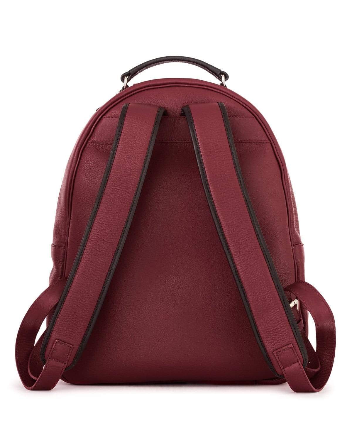 burgundy backpack leather Globetrotter - Full-grain Leather Backpack