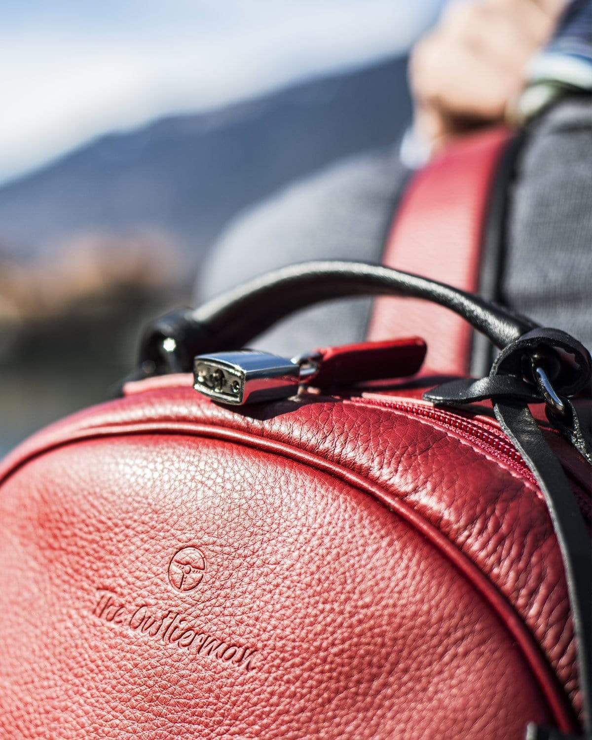 coach backpack men red Globetrotter - Full-grain Leather Backpack