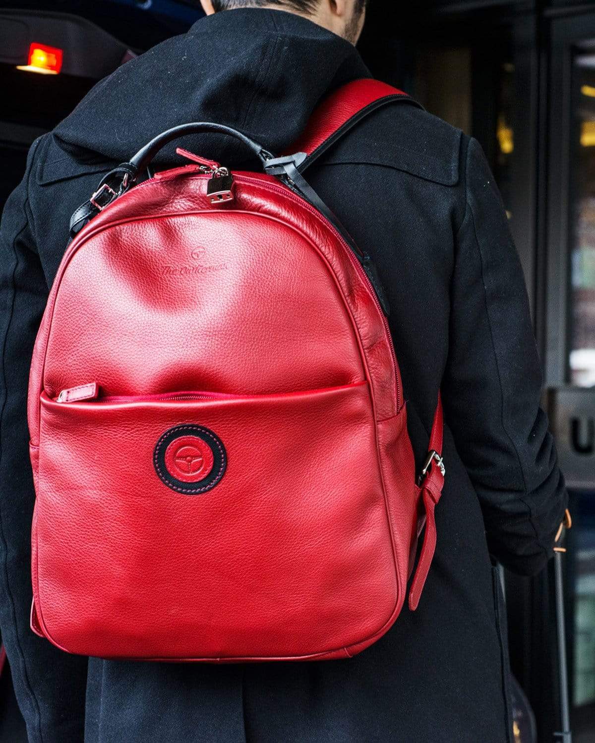 allintitel:red leather backpack mens Globetrotter - Full-grain Leather Backpack