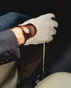 THE OUTLIERMAN gloves HERITAGE - Fingerless Stringback Driving Gloves - Cognac
