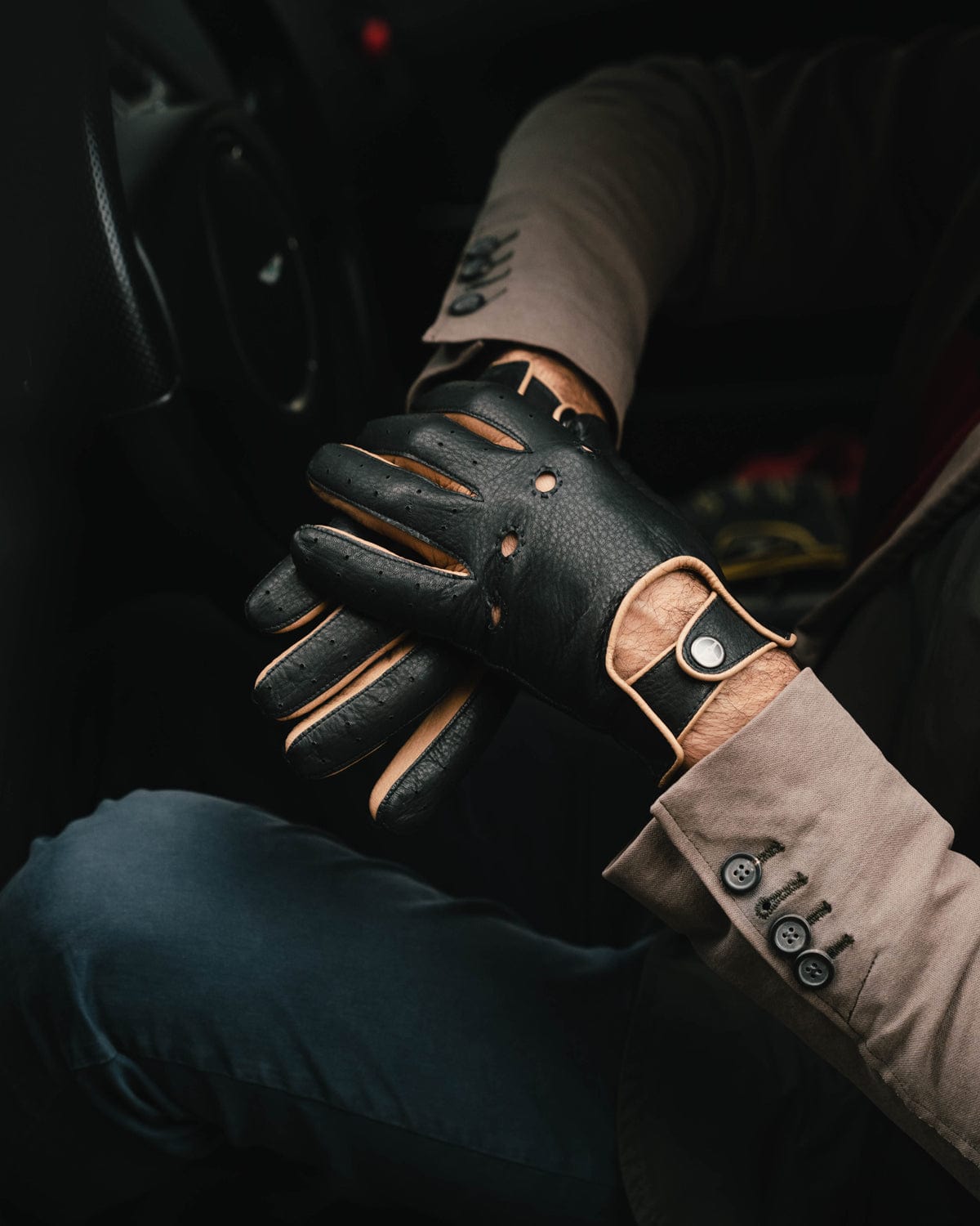 top gear gloves Top Gear - Deerskin Leather Driving Gloves