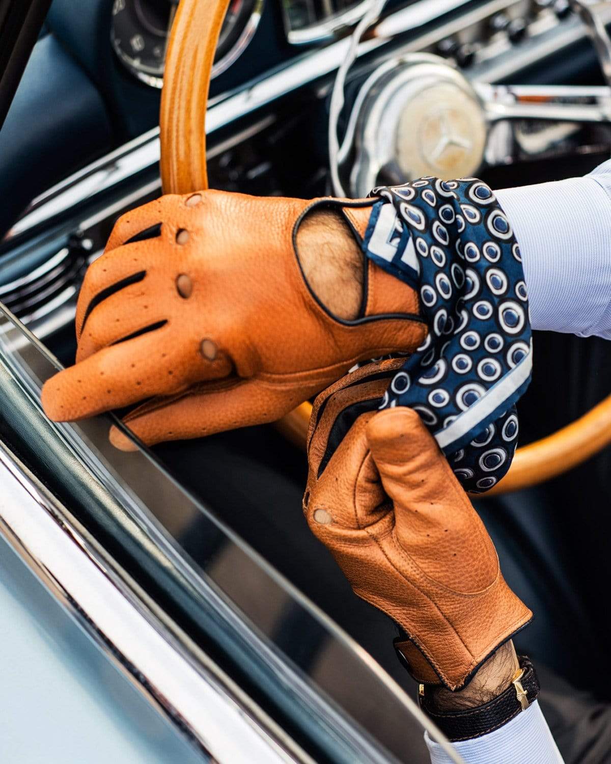 top gear leathers Top Gear - Deerskin Leather Driving Gloves