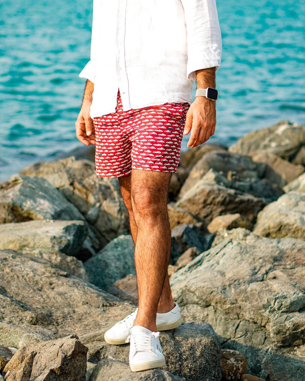 Posh Men's Swim Shorts Bordeaux – THE OUTLIERMAN1